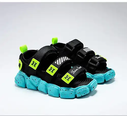 蓝猫男童包头凉鞋夏季新款中大童防滑小男孩宝宝鞋子儿童沙滩鞋