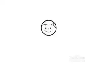 小男孩头像分步简笔画