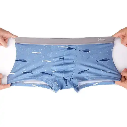 北极绒男士内裤牛奶丝平角裤透气男士四角裤头男士底裤衩青年男式