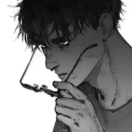 表达孤独阴郁的男孩头像,有吗