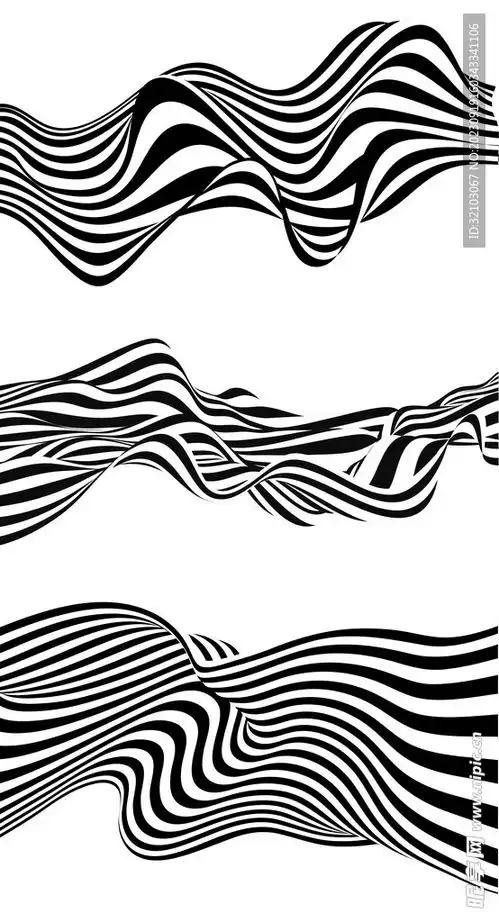 条纹简约黑白矢量背景设计图