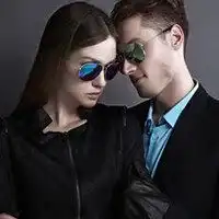 墨镜情侣头像一男一女微信头像图片大全