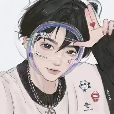 2023最新温馨手绘动漫情侣头像