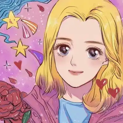 复古动漫女头像粉色复古风图片女生头像