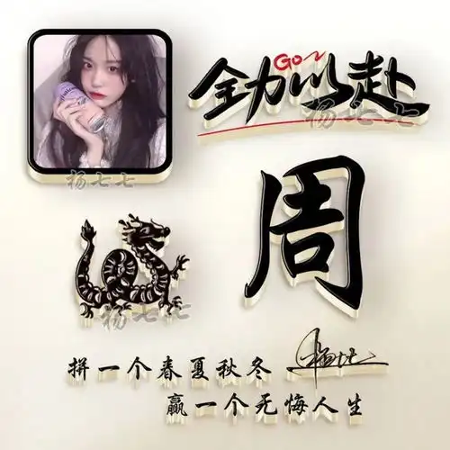 2022你的头像改换了,新款3d生肖款艺术签名头像,高端大气上档次