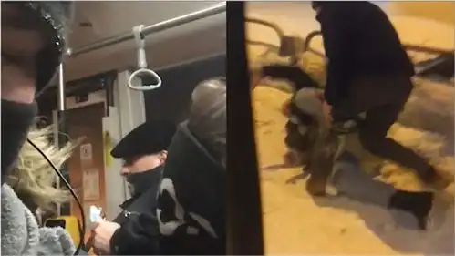 俄男子乘车不戴口罩呛其他人是口罩奴隶被撵下车拉雪地一顿暴打