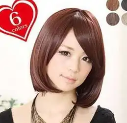 女性短直发甜美波波头发型图片