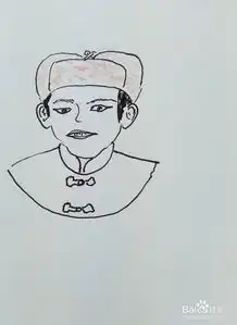 怎样画简笔画戴帽子的中年男子