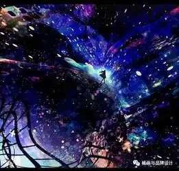 如果不会画插画,这样的拼凑出的星光交错也蛮好