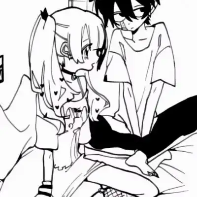 季然小众ins风日漫情侣头像