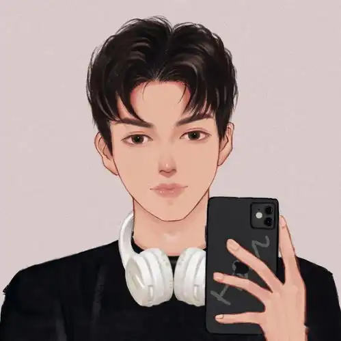 手绘情侣头像,这就是爱情的感觉啊