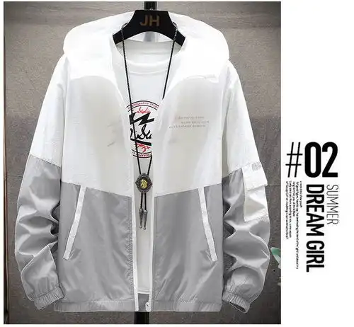 夏季男士防晒衣超薄款透气防晒服潮流韩版帅气百搭轻薄防晒衫外套