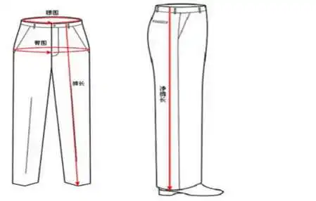 男士裤子34码对照表怎么看标准男裤尺码怎么换算