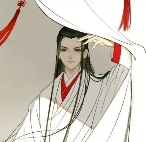 头像古风男子郎艳独绝,世无其二