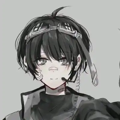 情头动漫一男一女黑暗丧