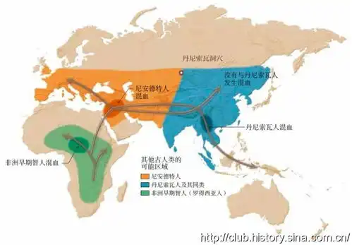 人类源流史人类y染色体2现代智人与古人类混血