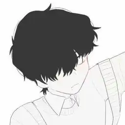 冷酷帅气黑白动漫男生头像