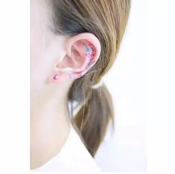 彩色纹身不耐看看看这些小而美的图案再说吧