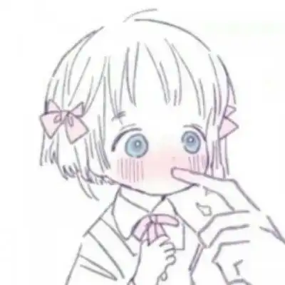 情侣头像卡通呆萌一对两张2020二次元情侣头像一男一女萌