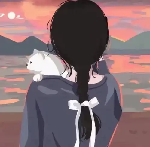 背影女生头像治愈温柔