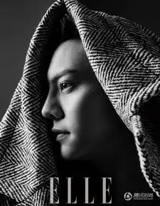 魅力型男陈伟霆邪魅大片黑色皮衣演绎朋克酷范