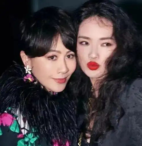 刘嘉玲笑容僵硬假发片厚重,成香港版刘晓庆,与舒淇同台相差甚大刘嘉玲刘晓庆女明星娱乐圈梁朝伟模特舒淇手机网易网