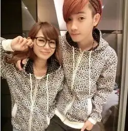 春季加绒连帽外套豹纹情侣装卫衣韩国棒球服个性班服订做