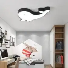 美式简约客厅灯北欧吸顶灯温馨卧室灯卡通男孩女孩儿童房间吸顶灯