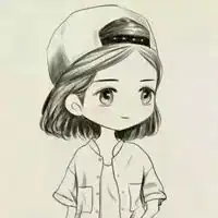 女生手绘头像黑白韩版黑白简约手绘女生头像