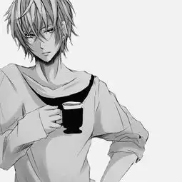 求黑白的动漫人物图片