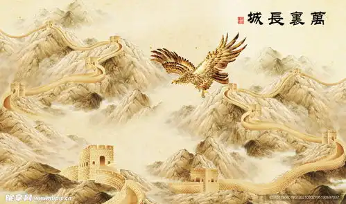 大展鸿图长城背景设计图室内广告设计
