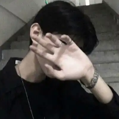 男生头像真人侧脸落荒而逃的王者风范