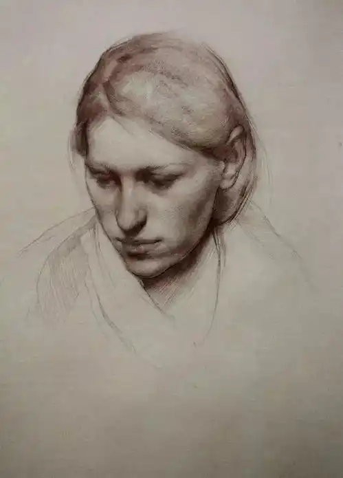 造型严谨,功底扎实安德烈卡塔晓夫素描作品