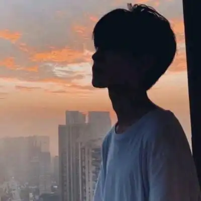 ins成熟高冷帅气男生头像我想陪你去看日落