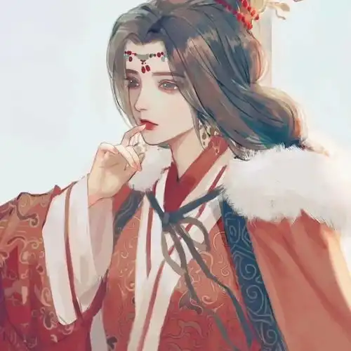 红色系古风头像此情无计可消除才下眉头却上心头