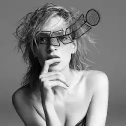 极简黑白名人肖像用象征手法透露人物性格