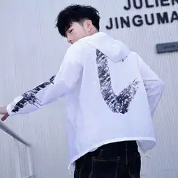 夏季外套男薄款透气防晒衣服男士潮流帅气短款风衣夏天超薄夹克衫