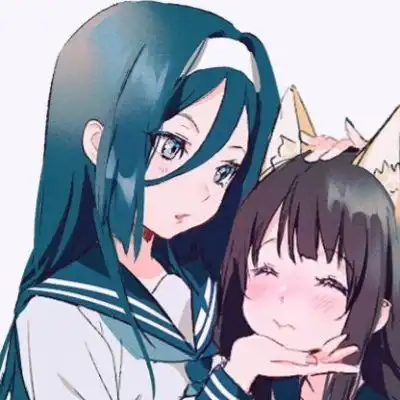 苏瓷唯美动漫闺蜜女头甜美姐妹闺蜜唯美动漫