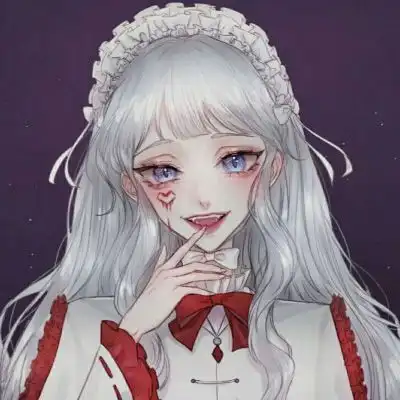 手绘头像女简约文艺彩色手绘女生头像韩版