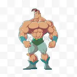 肌肉男卡通图片肌肉男卡通图片素材免费下载千库网