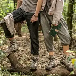 闯独立设计牛皮帆布半手工小众男女情侣真皮夏靴