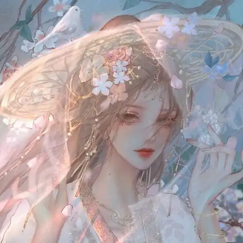 微信头像仙里仙气的女生动漫头像这个颜色美炸了