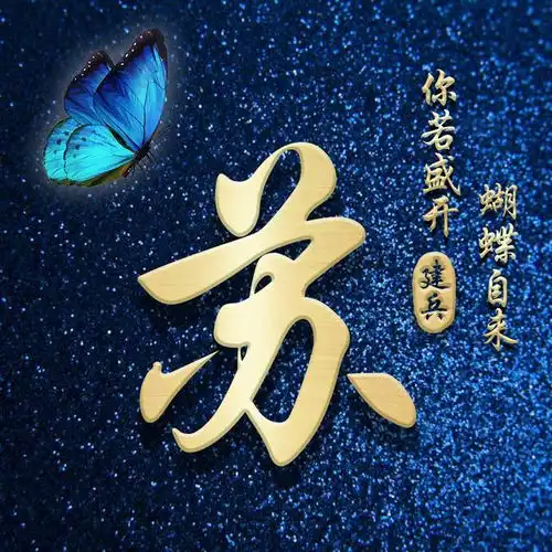 蓝色梦幻星空头像,将你的姓氏写在其中,简约大气等你换上