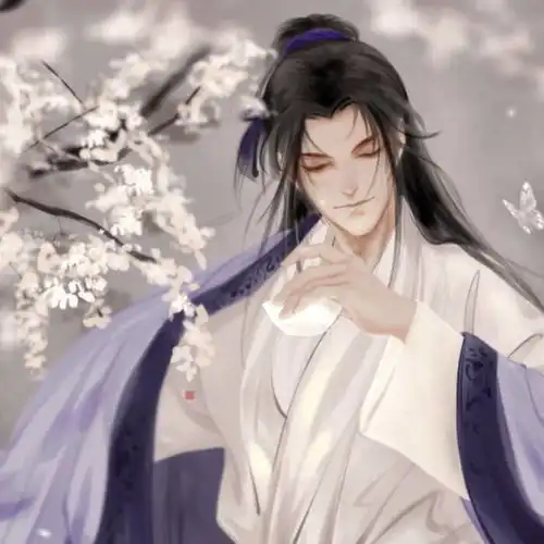 古风动漫忧郁系男头我与春风皆过客,你携秋水揽星河