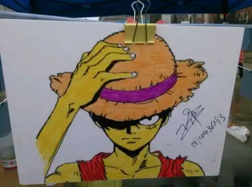 求绘画大神涂鸦一张半边脸戴个笑脸小丑面具,半边脸在哭的男生图.