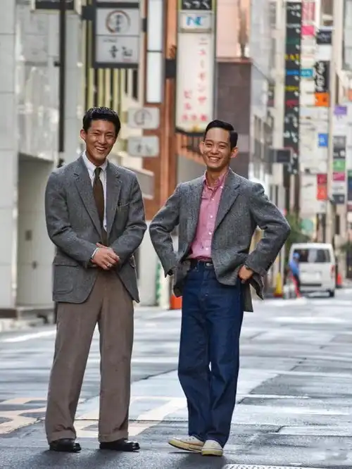 等我到中年也学日本男人衣不花裤穿宽发不乱,绅士有型