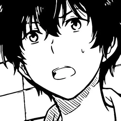 动漫头像黑白线条动漫男生头像