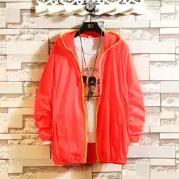 防晒衣男上衣2019夏季薄款男女夹克连帽外套学生宽松衣服风衣