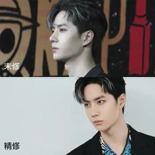 宋威龙皮肤状态吓死人10位男星未修生图,李现皮肤好滑,王一博长痘痘像泪痣