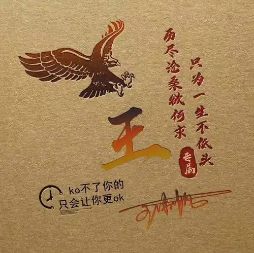 微信头像姓氏头像,45张金属质感励志签名头像,留下你的名字